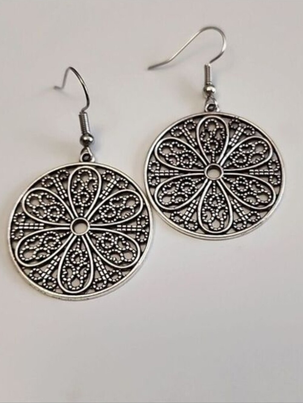 Boho Tribal Flower Earrings EB